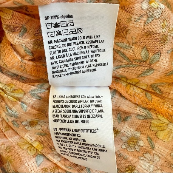 American Eagle Women’s Peplum Floral Top Size X-Small - Picture 13 of 13